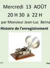 mardi 13 Août Mr Jean Luc Bernard