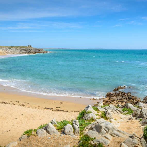 Plage de Kerouriec à Erdeven en Bretagne sud 