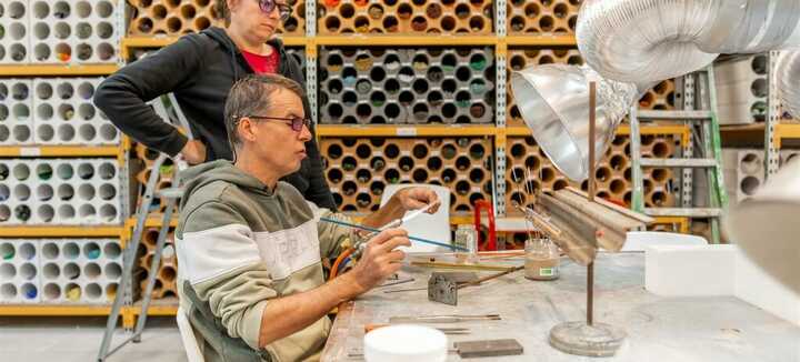 Stage à l'atelier l'Âge du verre Stage à l'atelier l'Âge du verre