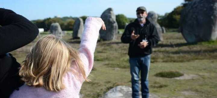 Visite famille "Mon beau menhir !"