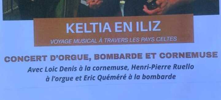 Concert Orgue, Cornemuse et Bombarde : "Keltia Iliz"