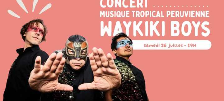 Concert par Waykiki Boys (musique tropical peruvienne) - Tchou Tchou Quiberon Concert par Waykiki Boys (musique tropical peruvienne) - Tchou Tchou Quiberon