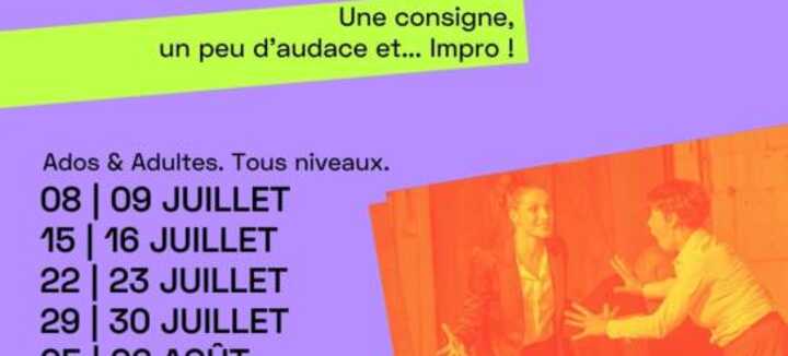 Stages d'improvisation été 2025 - Théatre Stages d'improvisation été 2025 - Théatre