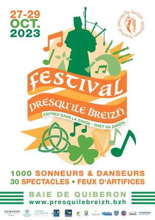 Affiche-Festival Presqu'île Breizh-Quiberon-Morbihan-Bretagne Sud