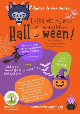  La Biquette-Garou enquête à la ferme Halloween !