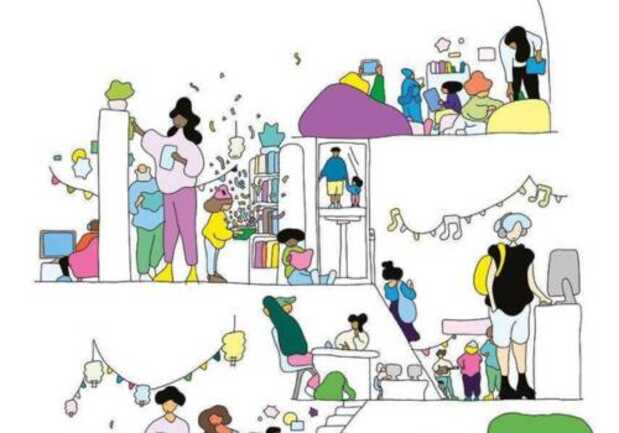 Biblis en folies : braderie de la médiathèque
