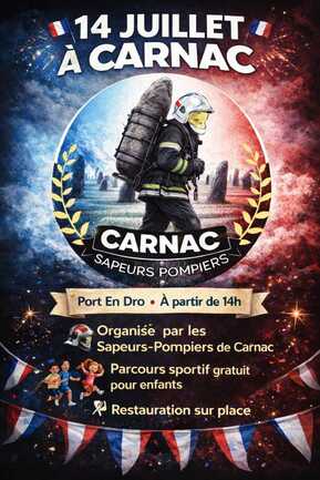 14 juillet Sapeurs-pompiers - Port en Dro Carnac