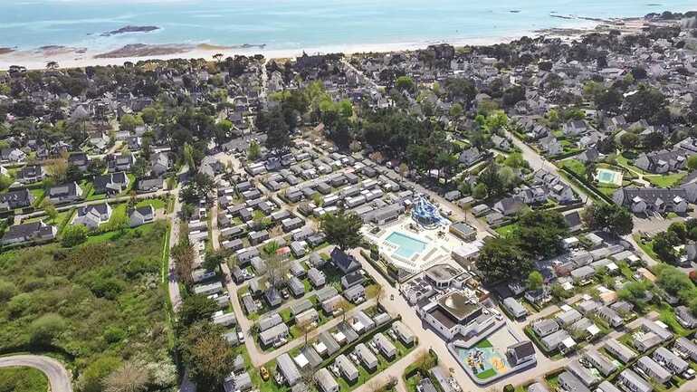 carnac camping des menhirs vue aeriene