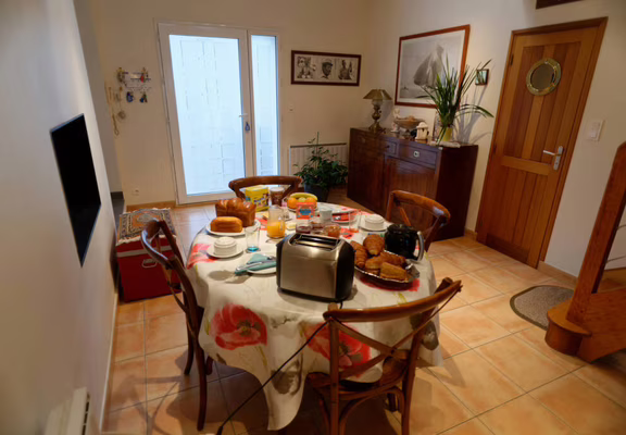 séjour, petit-déj