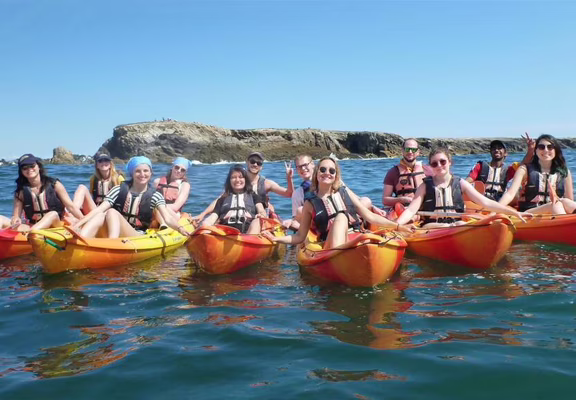 groupe Kayak Baie de Quiberon Morbihan Bretagne Base Nautique